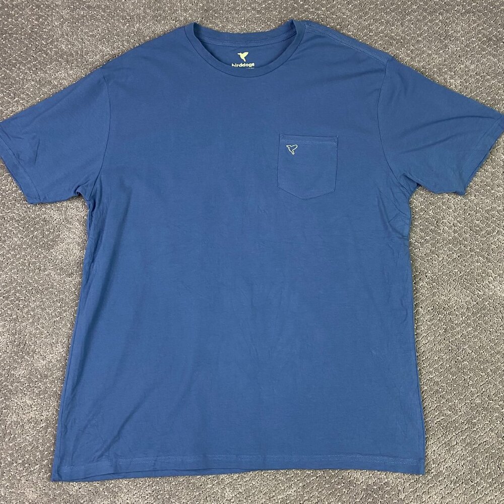 Birddogs Pocket T Shirt Men's XXL Blue Short Sleeve Stretch 2XL